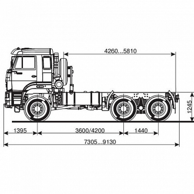 65225-3971-53 Шасси КамАЗ