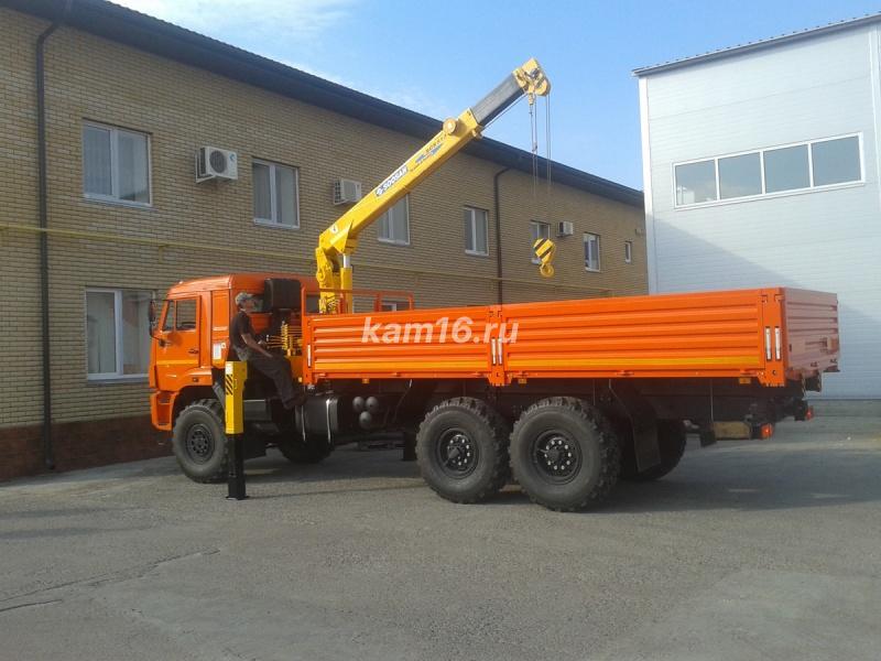 КАМАЗ 43118 с кран манипулятором Soosan 513