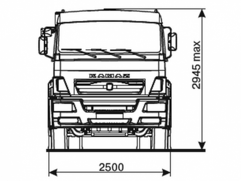 53605-3954-48(A5) Шасси КамАЗ