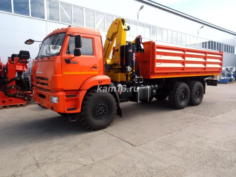 КАМАЗ 43118 самосвал с КМУ HYVA 150