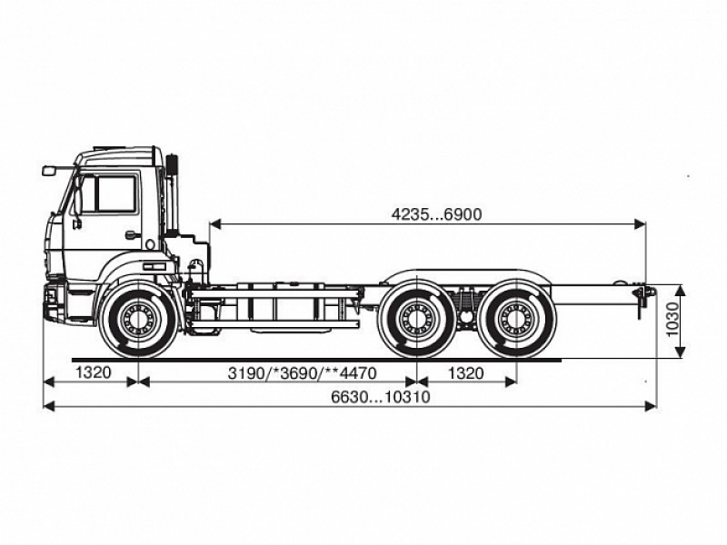 65115-3063-48(A5) Шасси КамАЗ