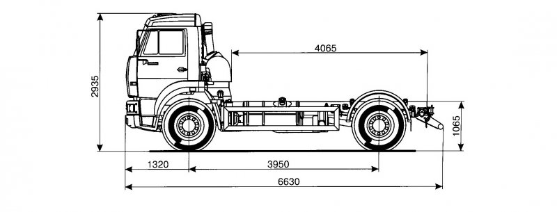 53605-3950-48(A5) Шасси КамАЗ